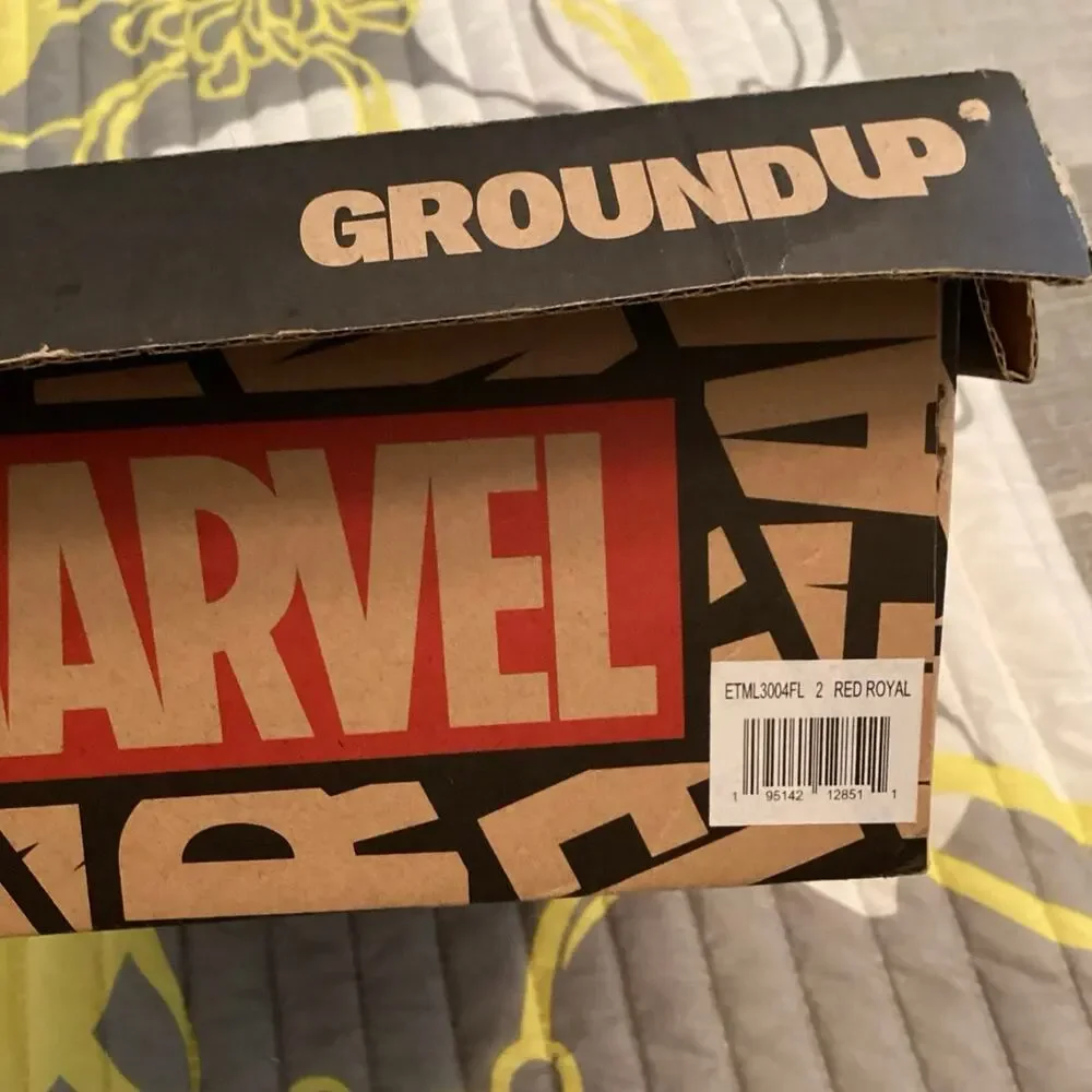 Ground Up Marvel Spider-Man High Top Sneakers sz 4